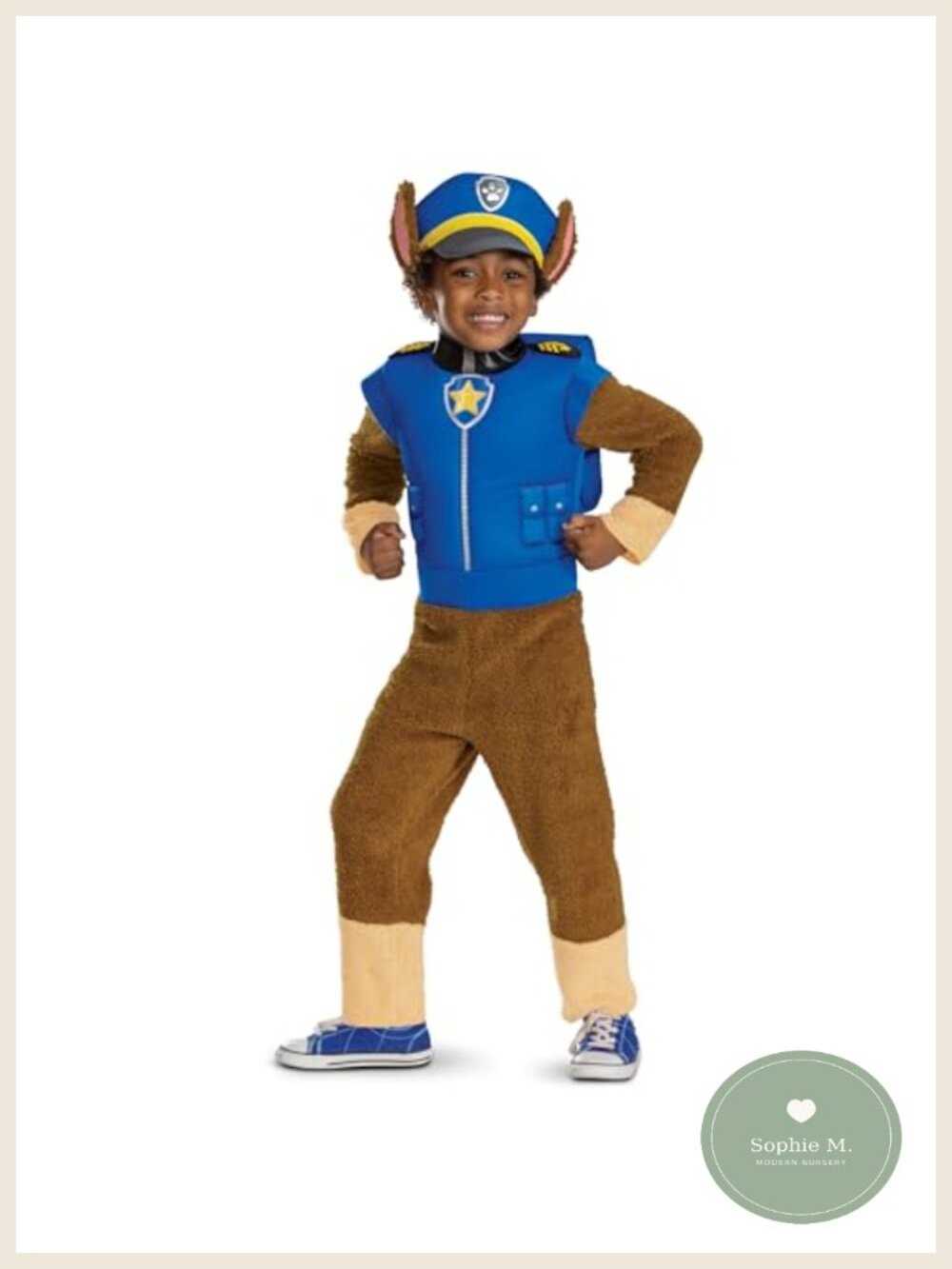 Paw Patrol Chase Toddler Costume Deluxe with Headpiece and Pack